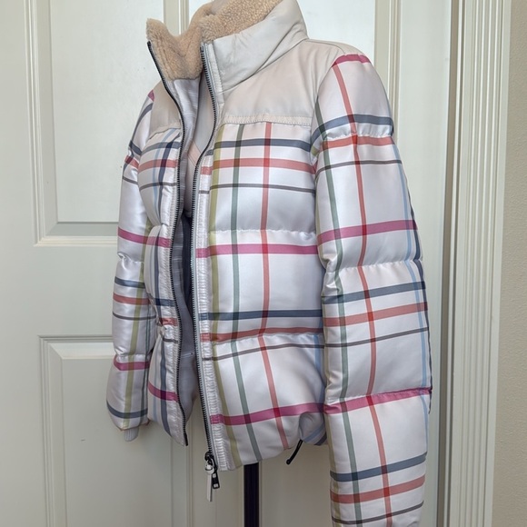 Coach Down Puffer Jacket Women's Legacy Tattersall Winter Coat, 83128, Plaid NEW - Picture 10 of 13